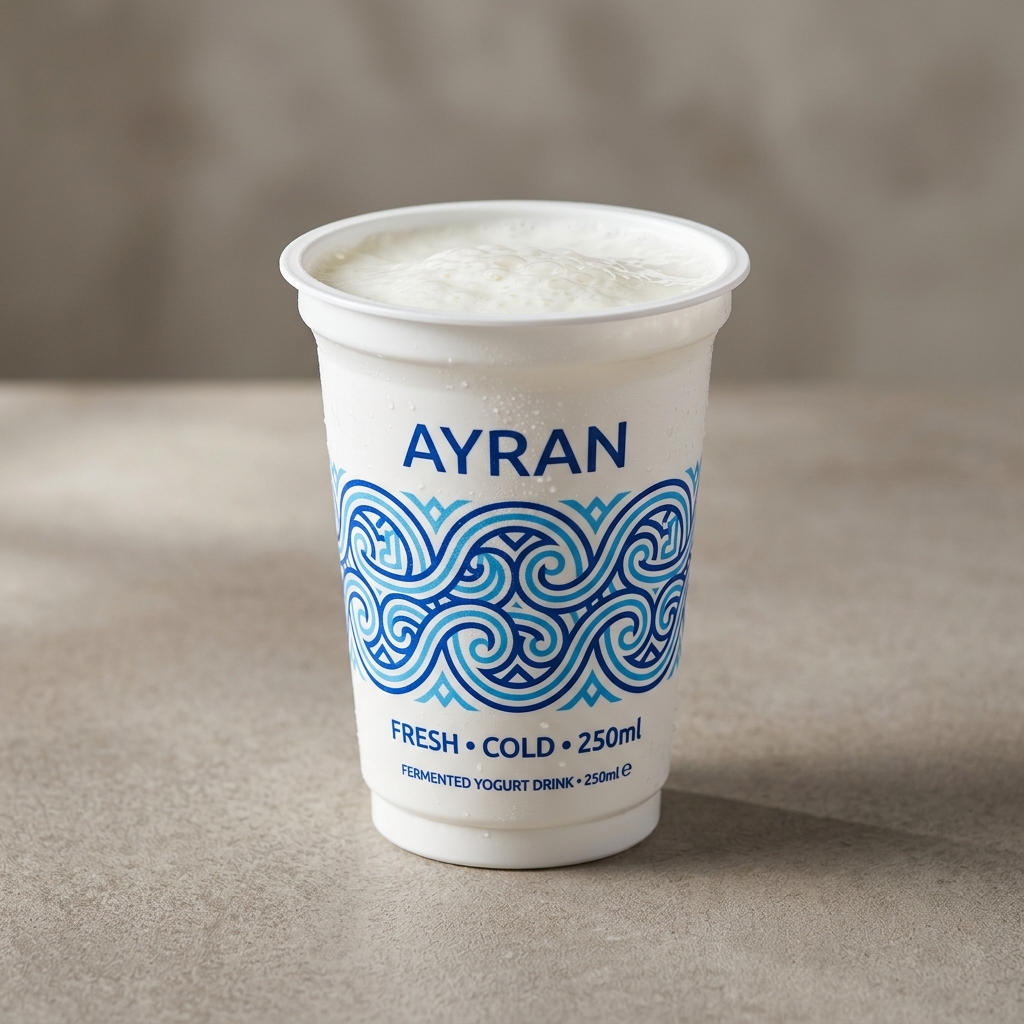 Baskılı Geleneksel Ayran Bardağı